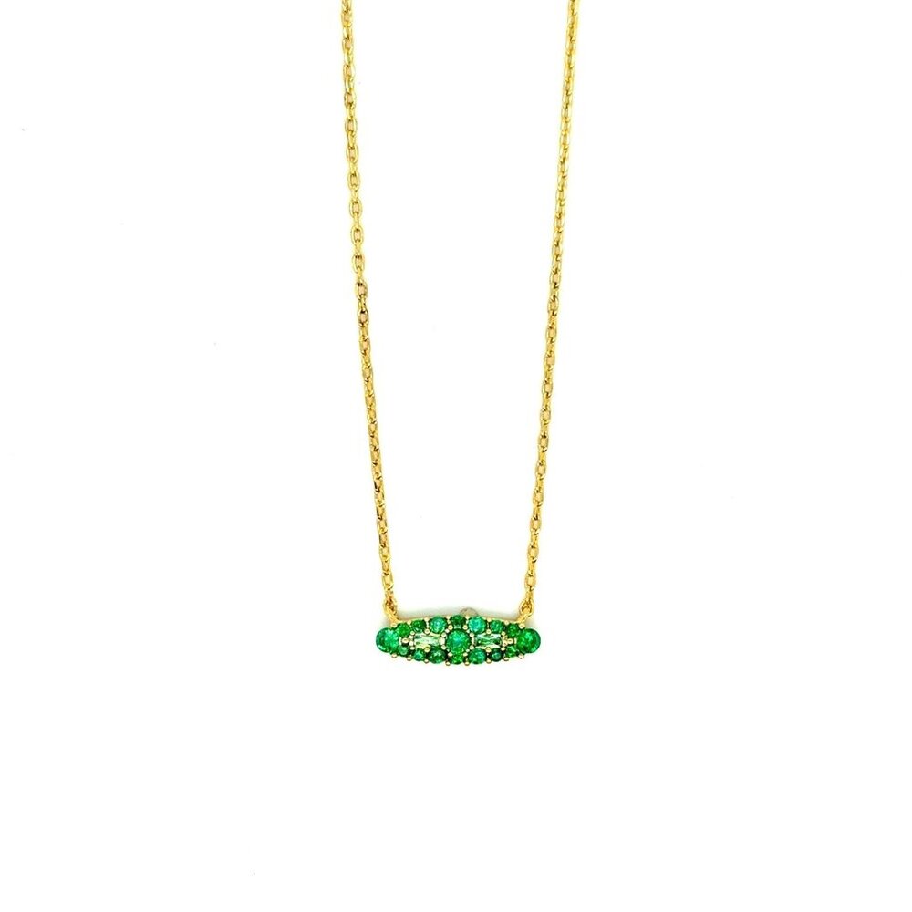 Delicate Kendra Scott‎ Pave Green Stones Necklace